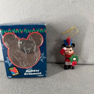 Vtg Enesco Disney Tree-rific Treasures Mickey Mouse Soldier Christmas Ornament